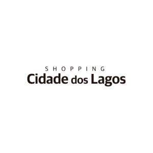 Logo do Shopping Cidade dos Lagos em fundo branco.