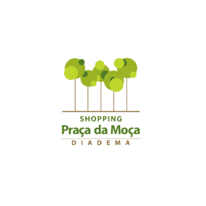 Logo do Shopping Praça da Moça em fundo branco.