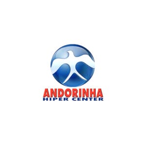 Logo do Andorinha Hiper Center em fundo branco.