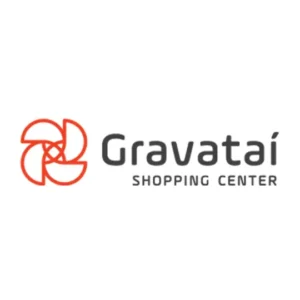 Logo do gravatai shopping em um fundo branco